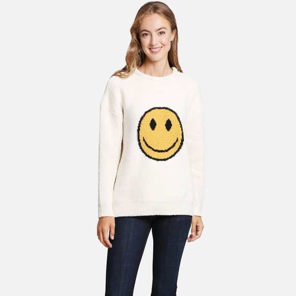 P/S New Happy Face Sweater·Wrap·Shawl·Ponchos·Cape·Blanket·Sweater·ComfyLuxe - Picture 3 of 4